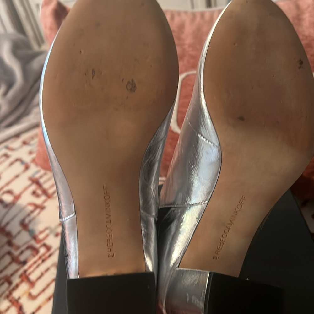 Rebecca Minkoff Silver Ankle Boots - Picture 7 of 8